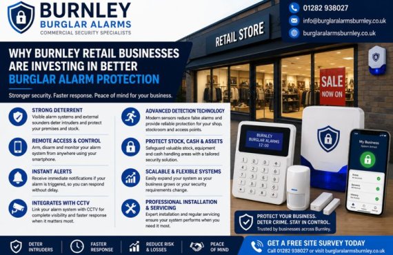 Why Burnley Retail Businesses Are Investing in Better Burglar Alarm Protection