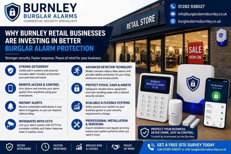 Why Burnley Retail Businesses Are Investing in Better Burglar Alarm Protection